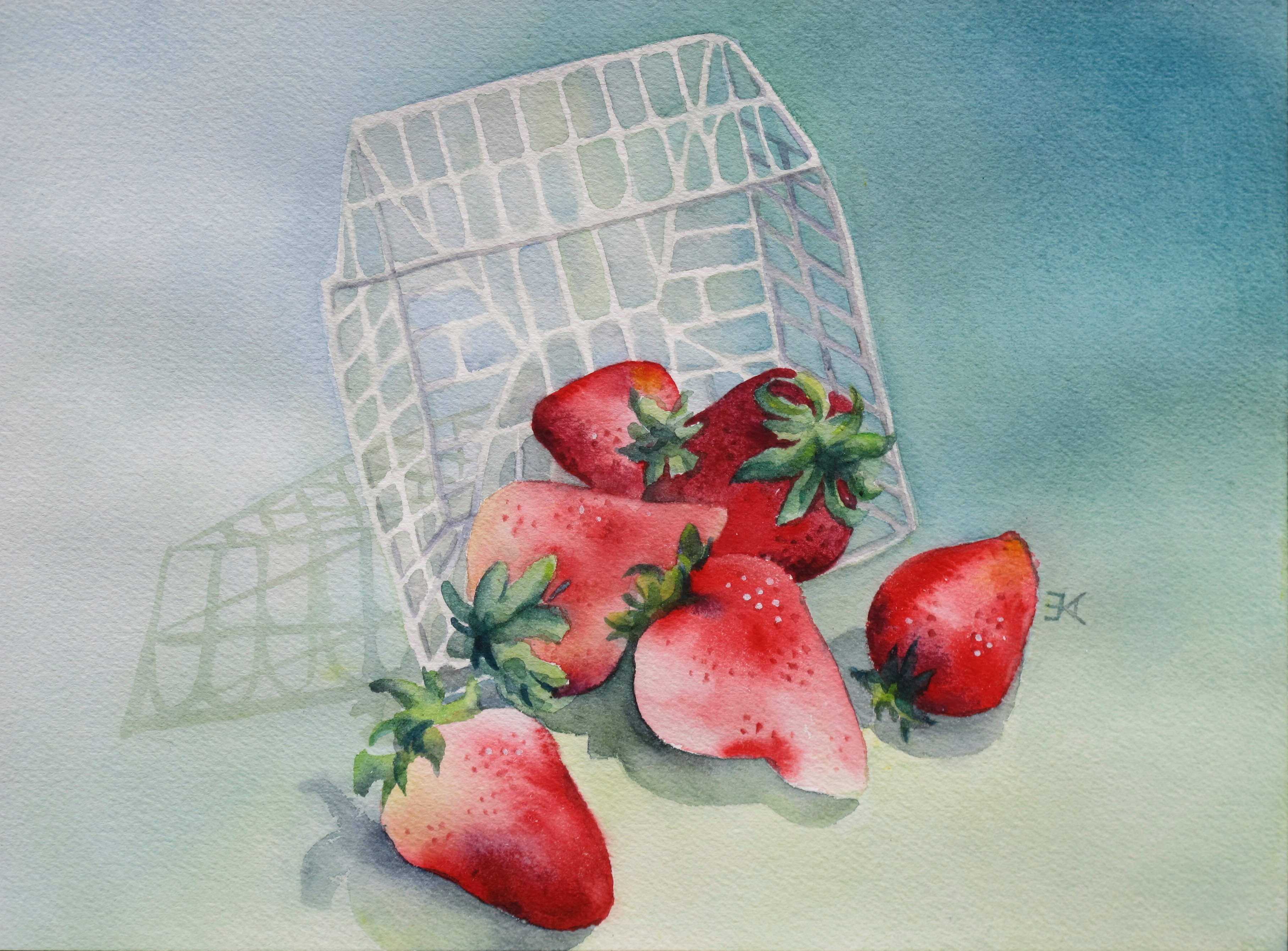 strawberries still life